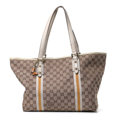 Gucci Monogram Large Jolicoeur Tote White 1 of 13