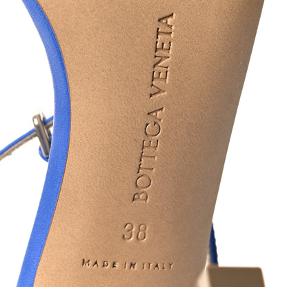 Bottega Veneta Lambskin Stretch Multi Strap 90mm Sandals 38 Aquarium 6 of 7
