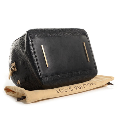 Louis Vuitton Calfskin Embossed Speedy Cube 30 Black 4 of 7