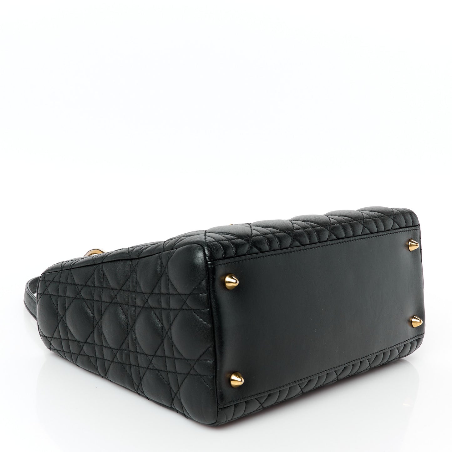 Lambskin Cannage Medium Lady Dior Black