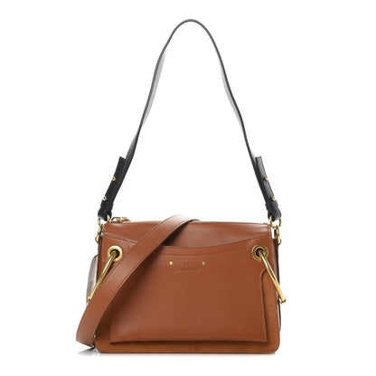 Chloe Calfskin Suede Small Roy Bag Caramel 1 of 14