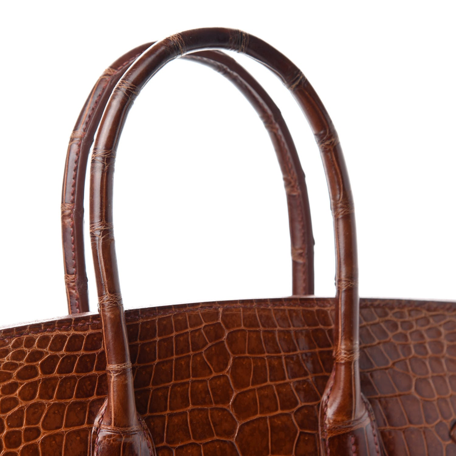 Hermes Shiny Porosus Crocodile Birkin 35 Etrusque 11 of 19