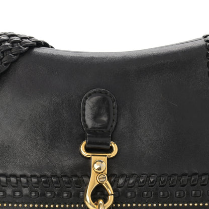 Gucci Calfskin Handmade Medium Flap Shoulder Bag Black 7 of 13