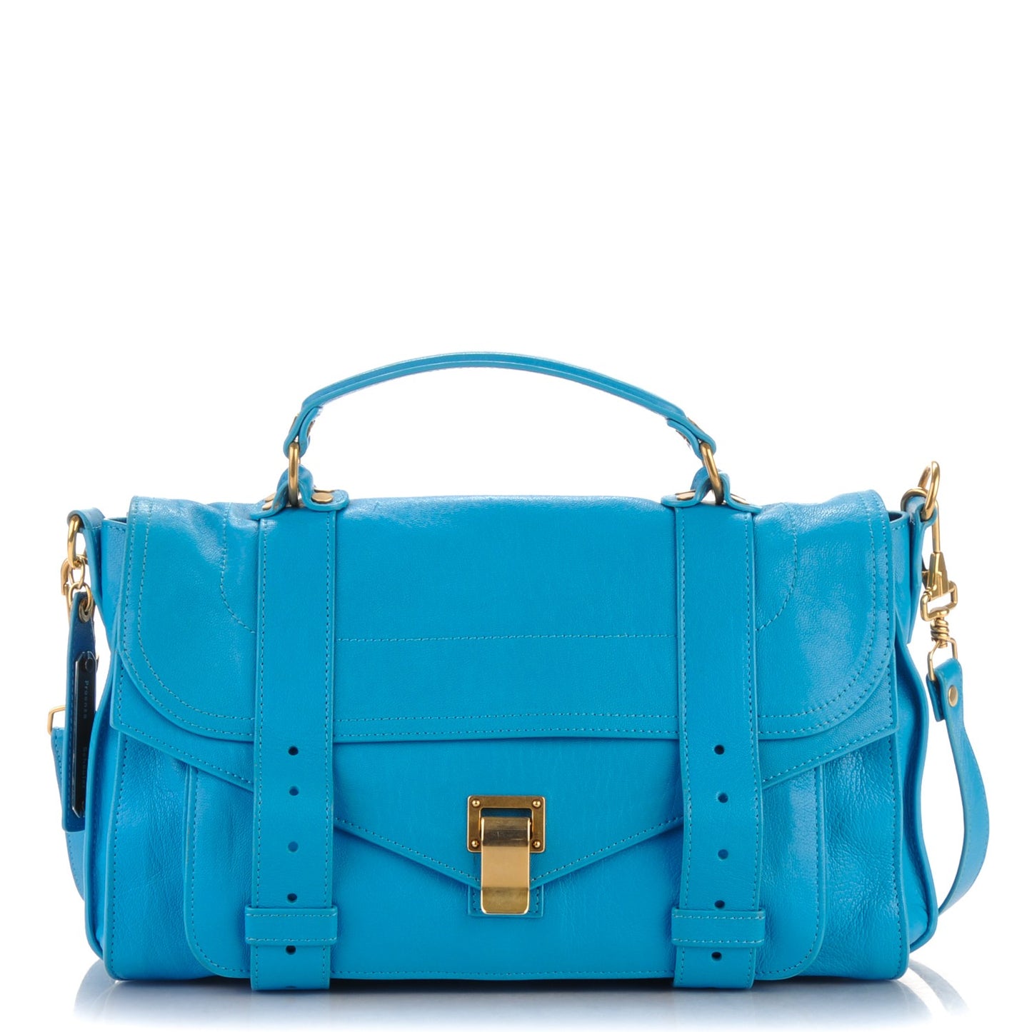 Lambskin Medium PS1 Satchel Sky Blue