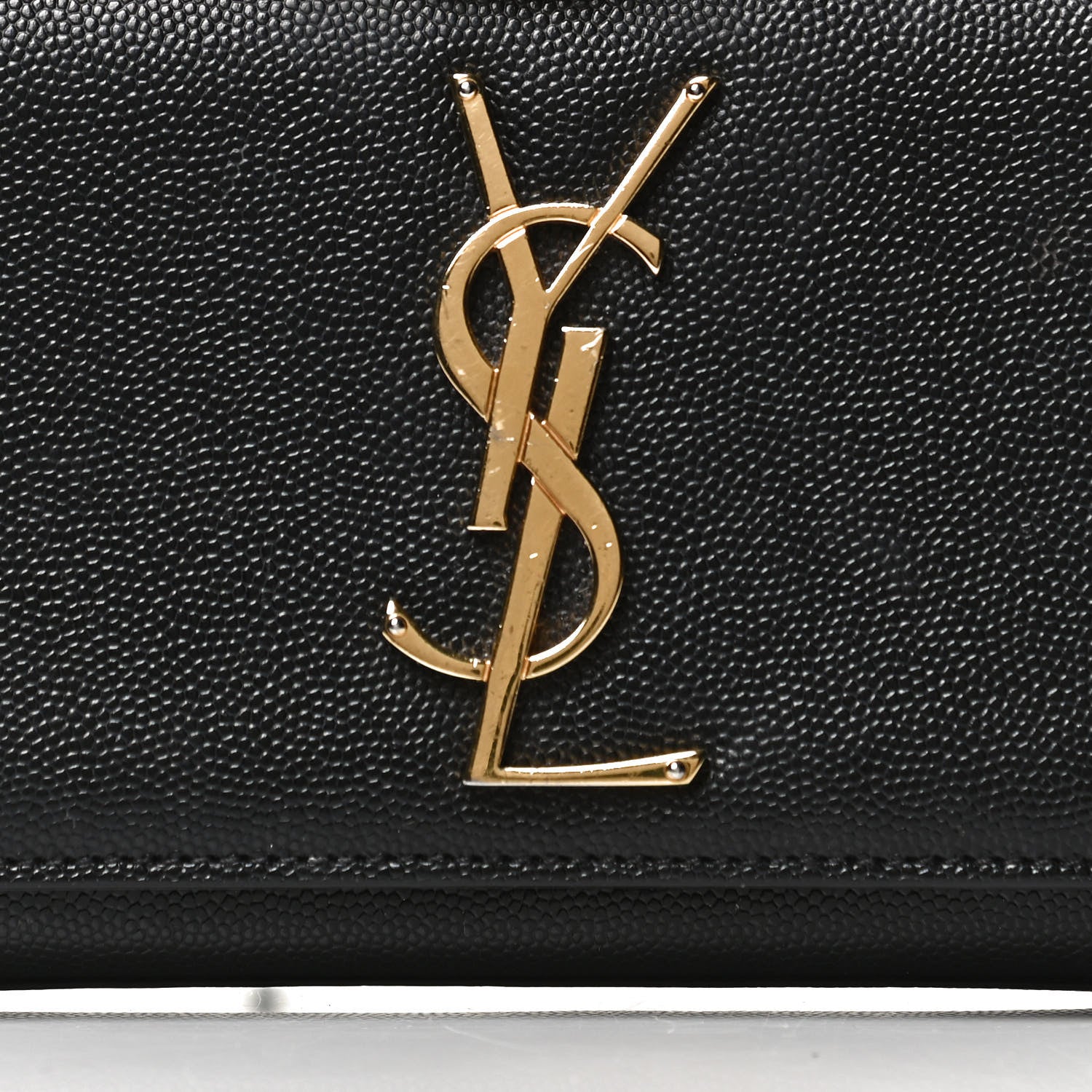 Saint Laurent Grain De Poudre Small Monogram Kate Satchel Black 9 of 14