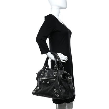 Balenciaga Agneau Giant 21 Silver Hardware Mid Day Black 2 of 13