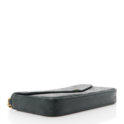 Louis Vuitton Empreinte Pochette Felicie Chain Wallet Black 5 of 18