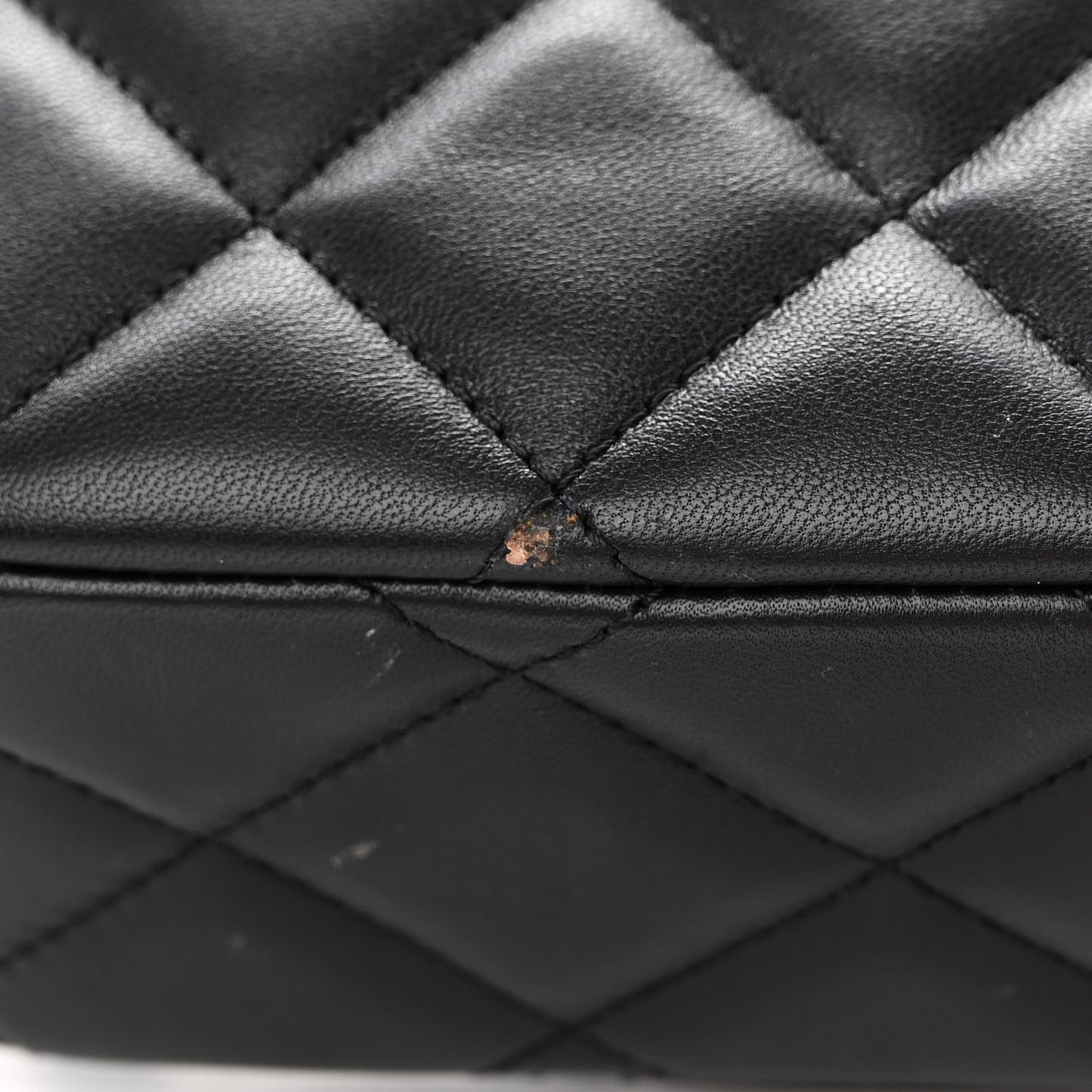 Lambskin Quilted Mini My Perfect Camera Case Black