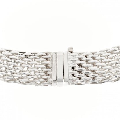 Tiffany Sterling Silver Somerset Mesh Necklace 5 of 5