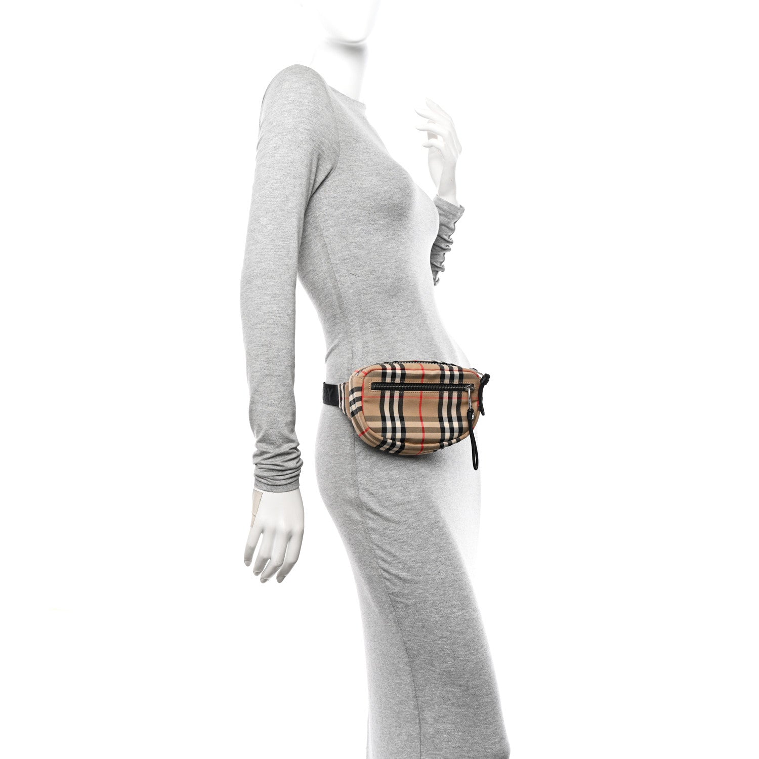 Burberry Nylon Vintage Check Small Cannon Bum Bag Archive Beige 2 of 12