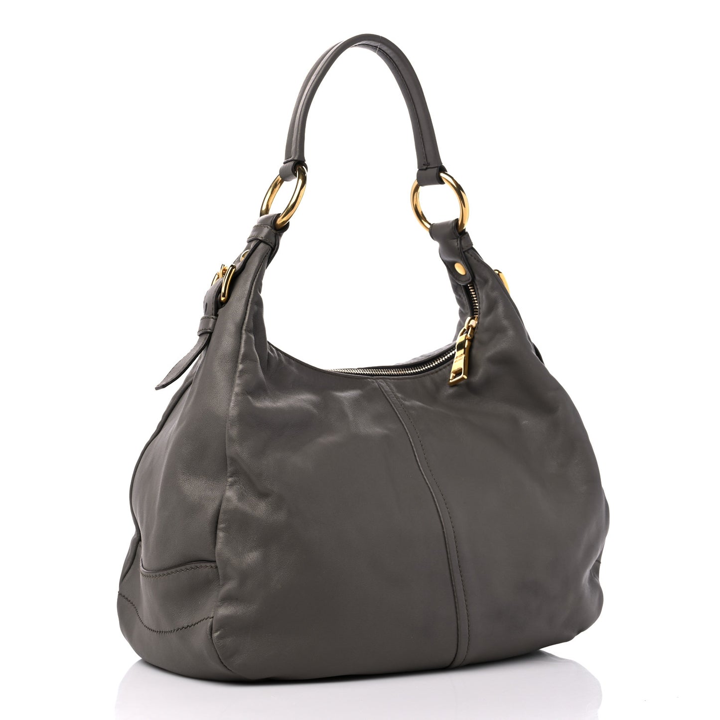 Soft Calf Hobo Bambu Grey