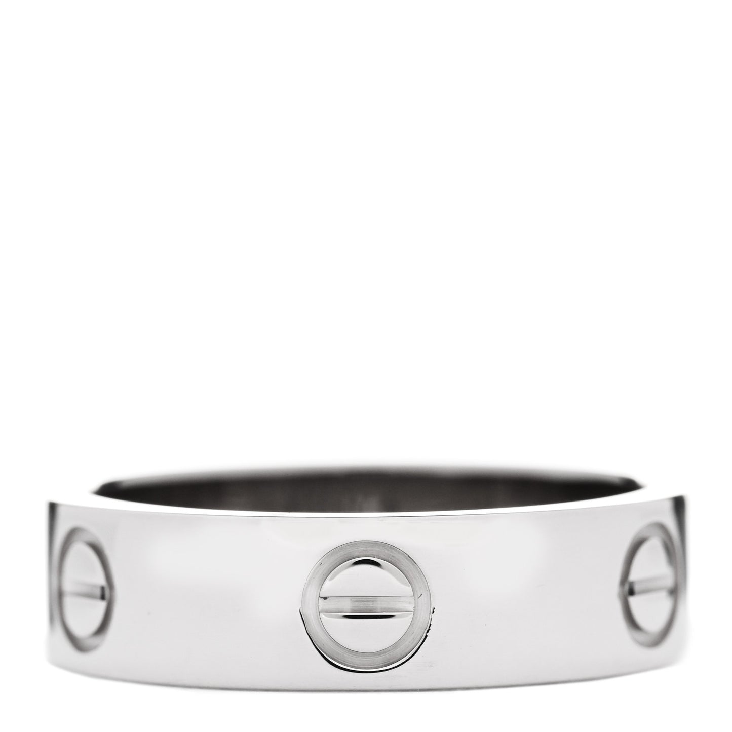 18K White Gold 5.5mm LOVE Ring 56 7.5