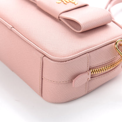 Prada Saffiano Fiocco Bow Camera Crossbody Bag Orchidea 8 of 9
