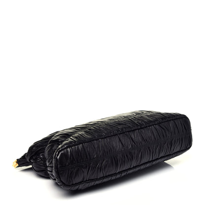 Prada Nappa Gaufre Clutch Black 4 of 9