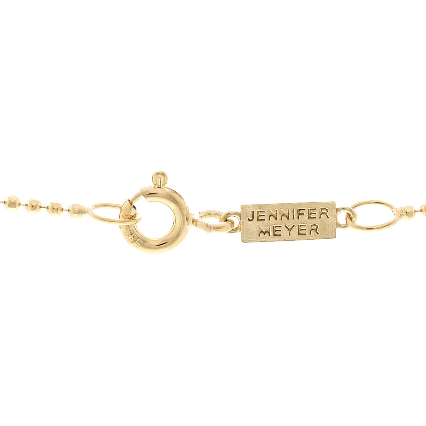 18K Yellow Gold Small Leaf Necklace
