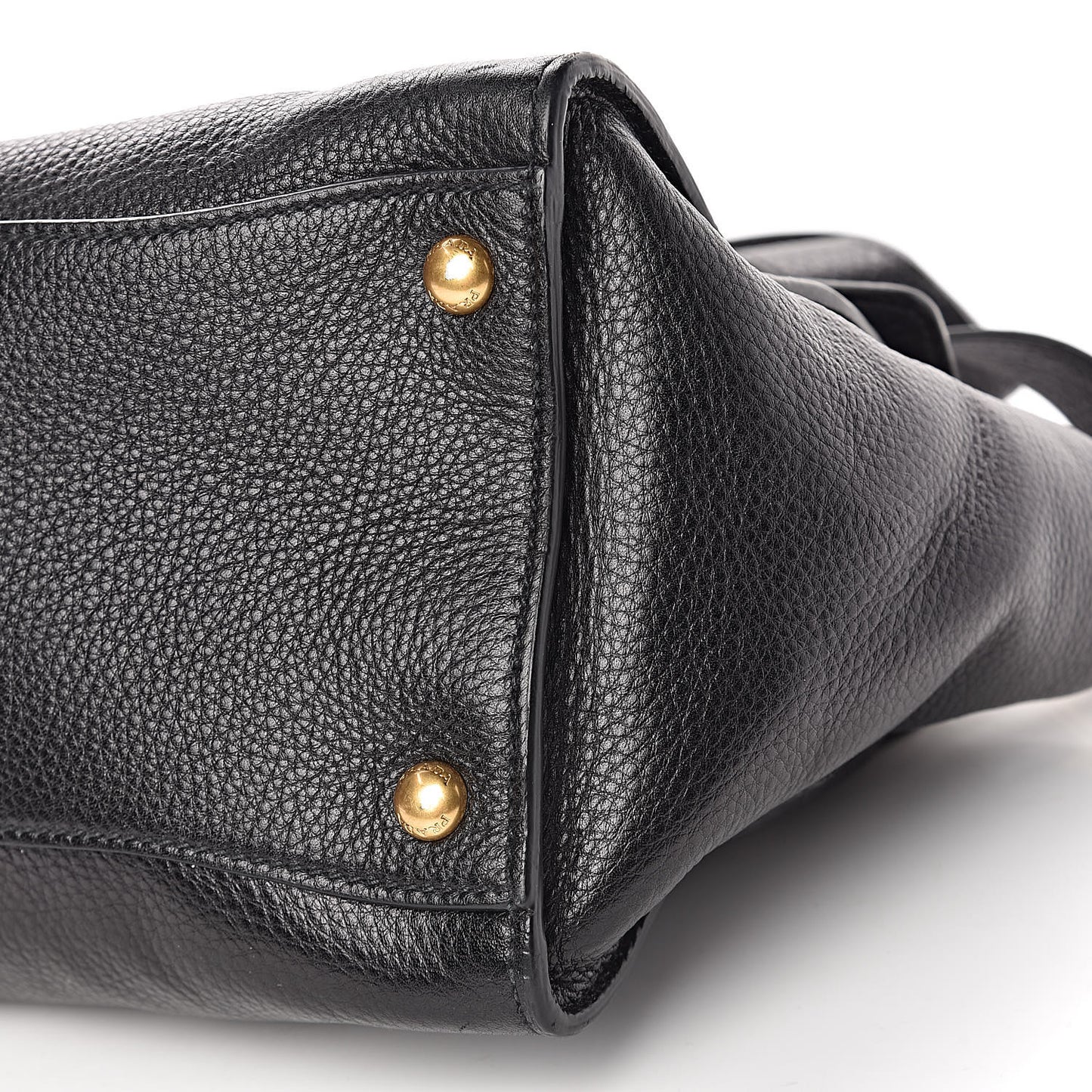 Vitello Daino Sound Twin Pocket Satchel Black