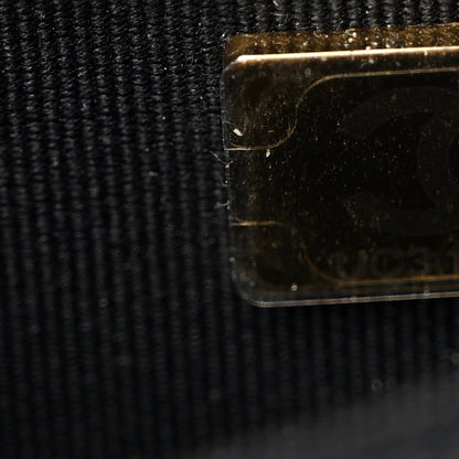 Chanel Tweed Quilted Chanel 19 Wallet On Chain WOC Black White 8 of 12