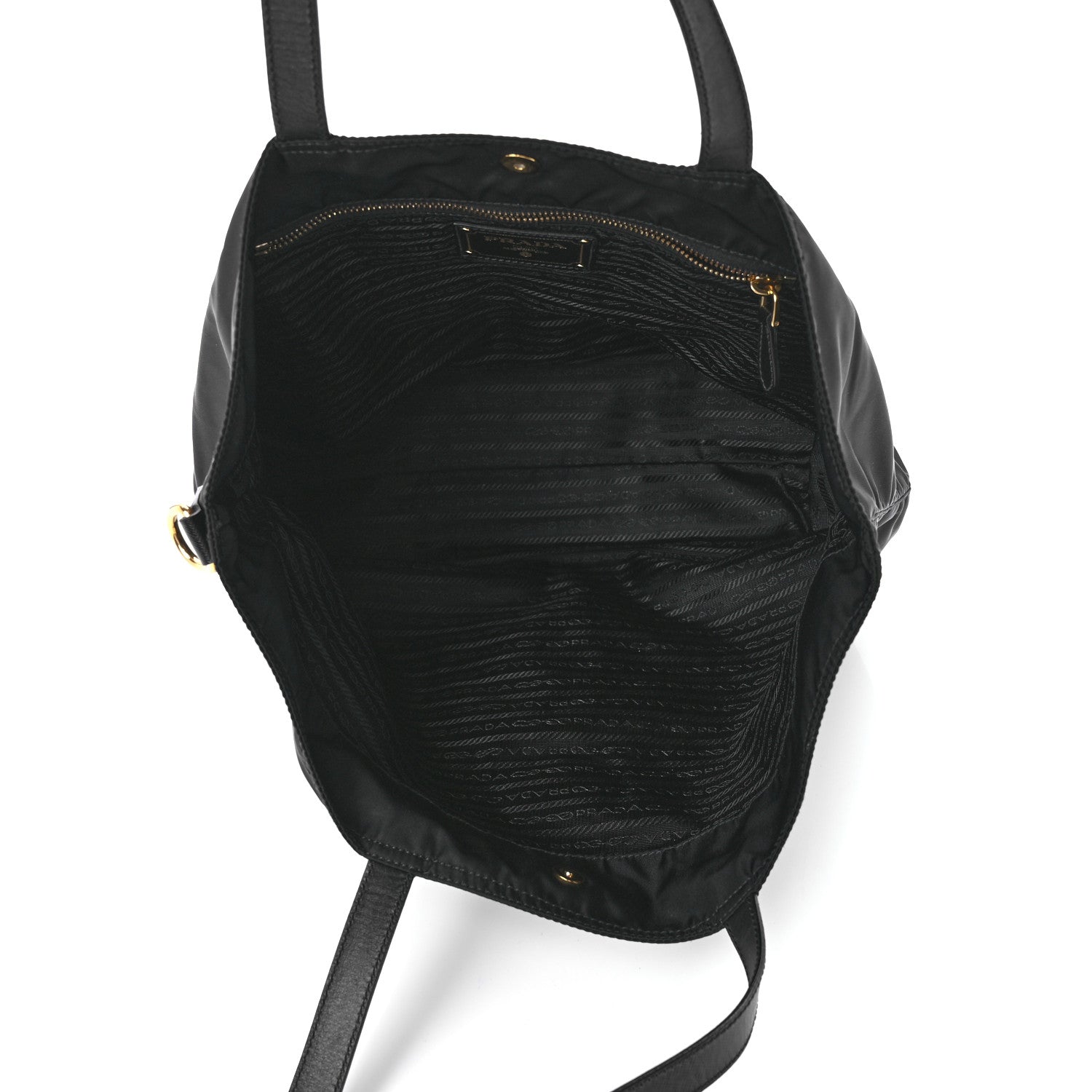 Prada Tessuto Nylon Teddy Bear Tote Black 4 of 12