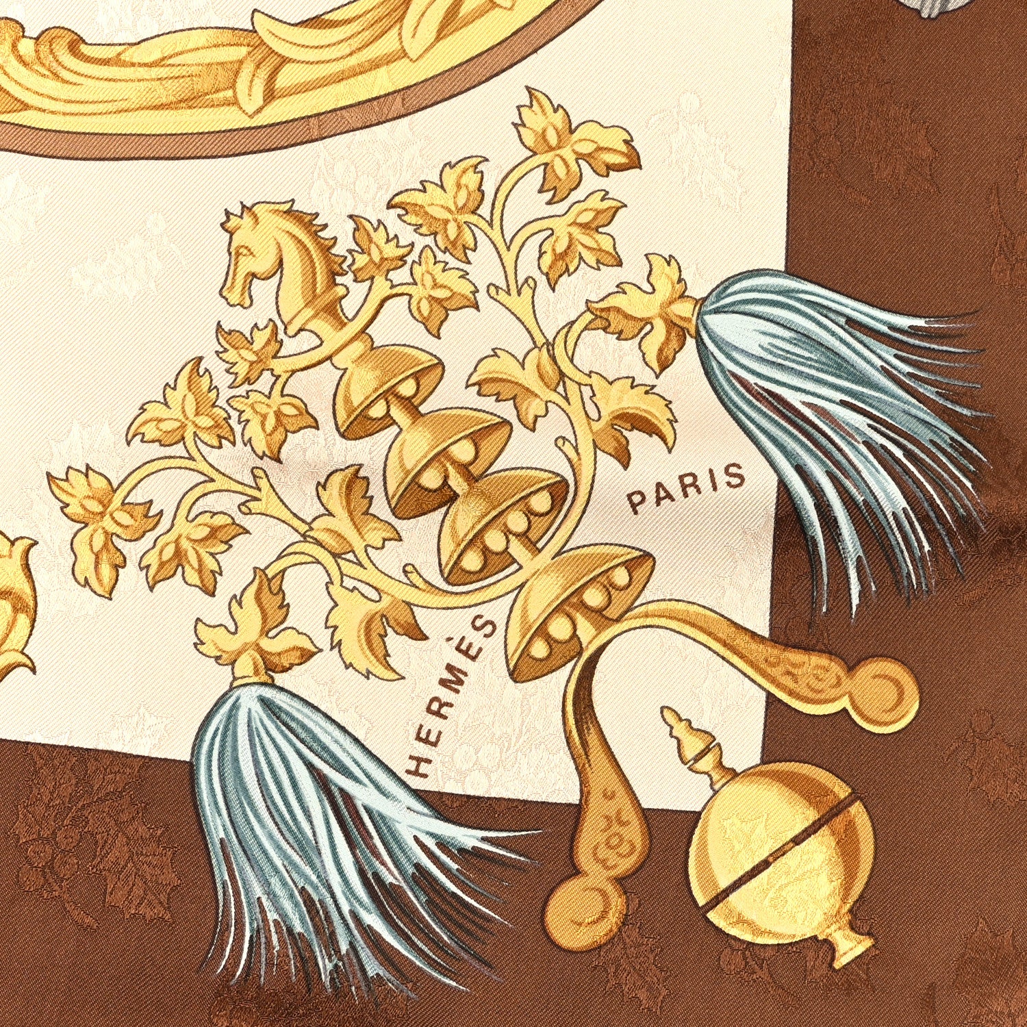 Hermes Silk Plumes Et Grelots Scarf 90 2 of 3