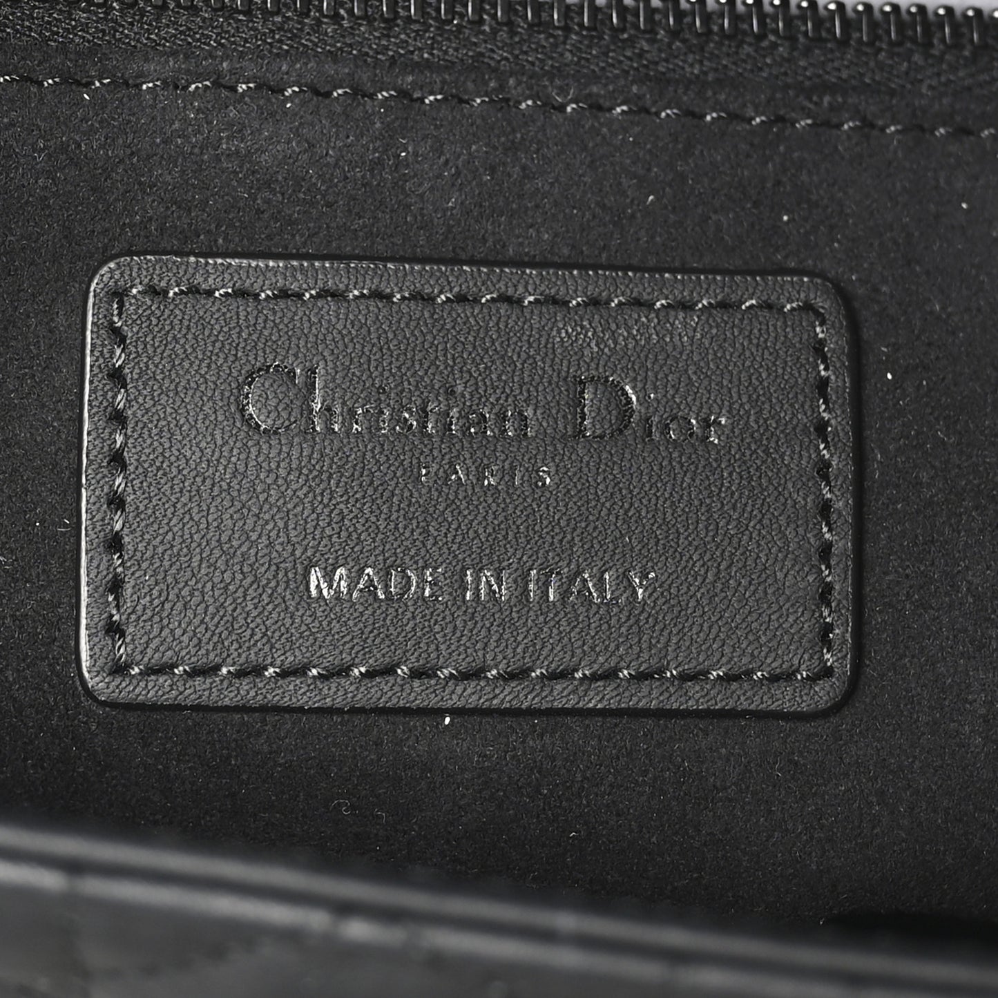 Ultra Matte Calfskin Cannage Medium Lady Dior Black