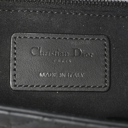 Christian Dior Ultra Matte Calfskin Cannage Medium Lady Dior Black 6 of 10