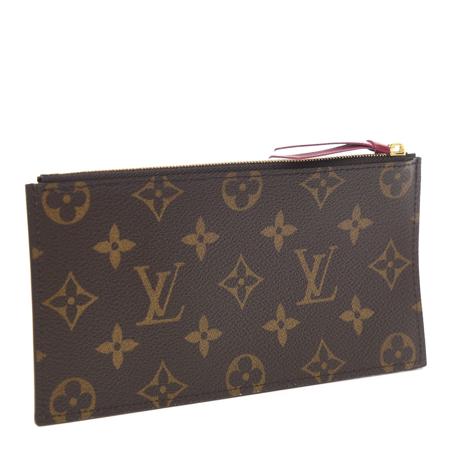 Louis Vuitton Monogram Felicie Chain Wallet Zippered Insert Fuchsia 3 of 6