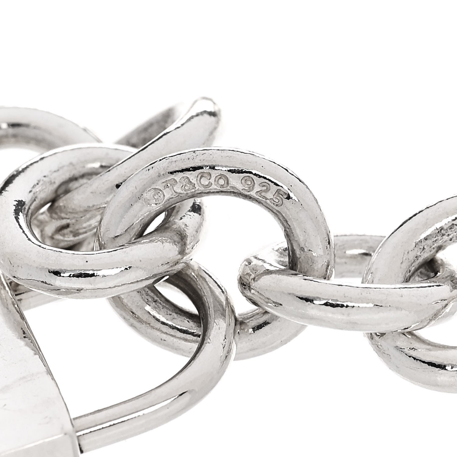 Tiffany Sterling Silver Initial A Lock Charm Bracelet 3 of 4