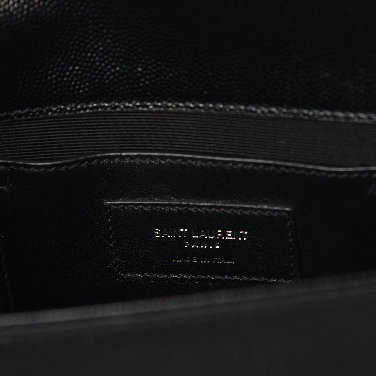 Grain De Poudre Medium Classic Monogram Kate Satchel Black