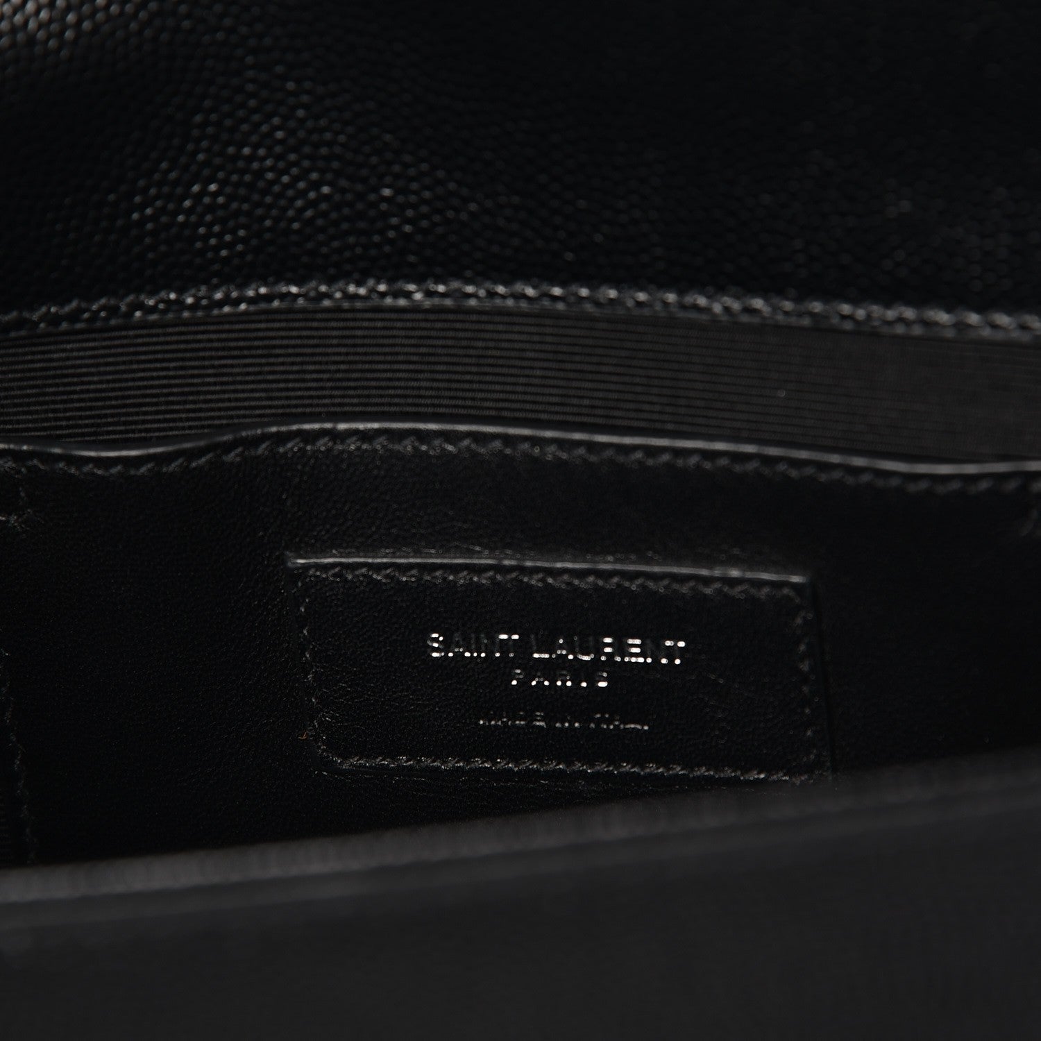 Saint Laurent Grain De Poudre Medium Classic Monogram Kate Satchel Black 7 of 7