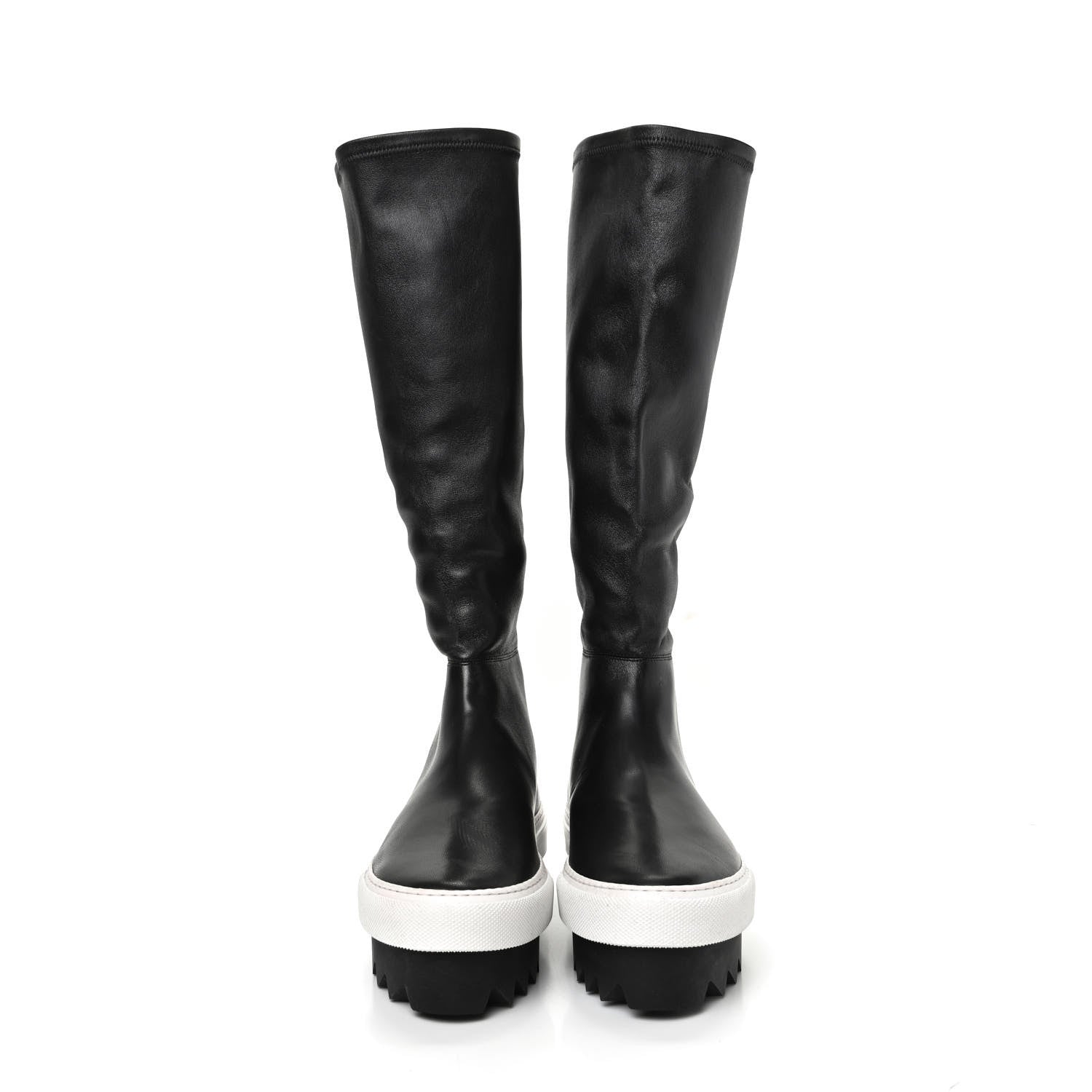 Givenchy Lambskin Platform Knee Boots 37 Black 2 of 7