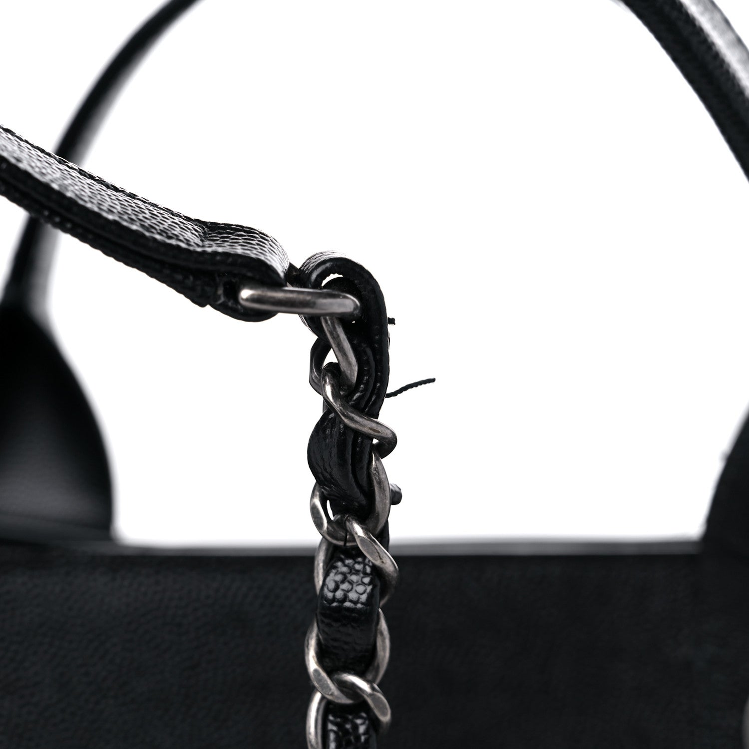 Chanel Caviar Small Studded Deauville Tote Black 15 of 16