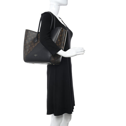 Louis Vuitton Calfskin Monogram Kimono Tote Black 2 of 11