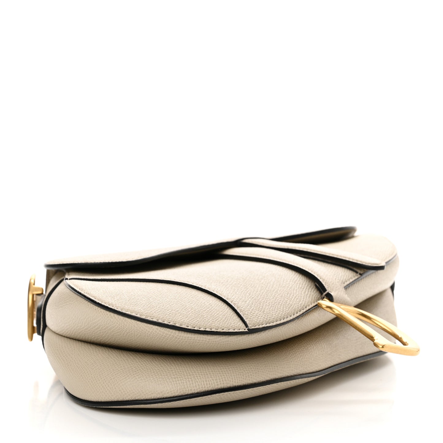 Grained Calfskin Saddle Bag Sable