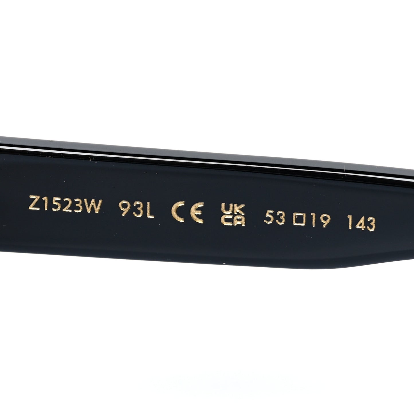 Acetate My Monogram Square Sunglasses Z1523W Black