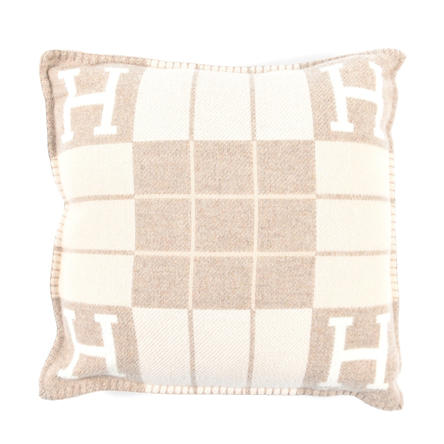 Hermes Wool Cashmere Avalon III Pillow PM Coco Camomille 1 of 3