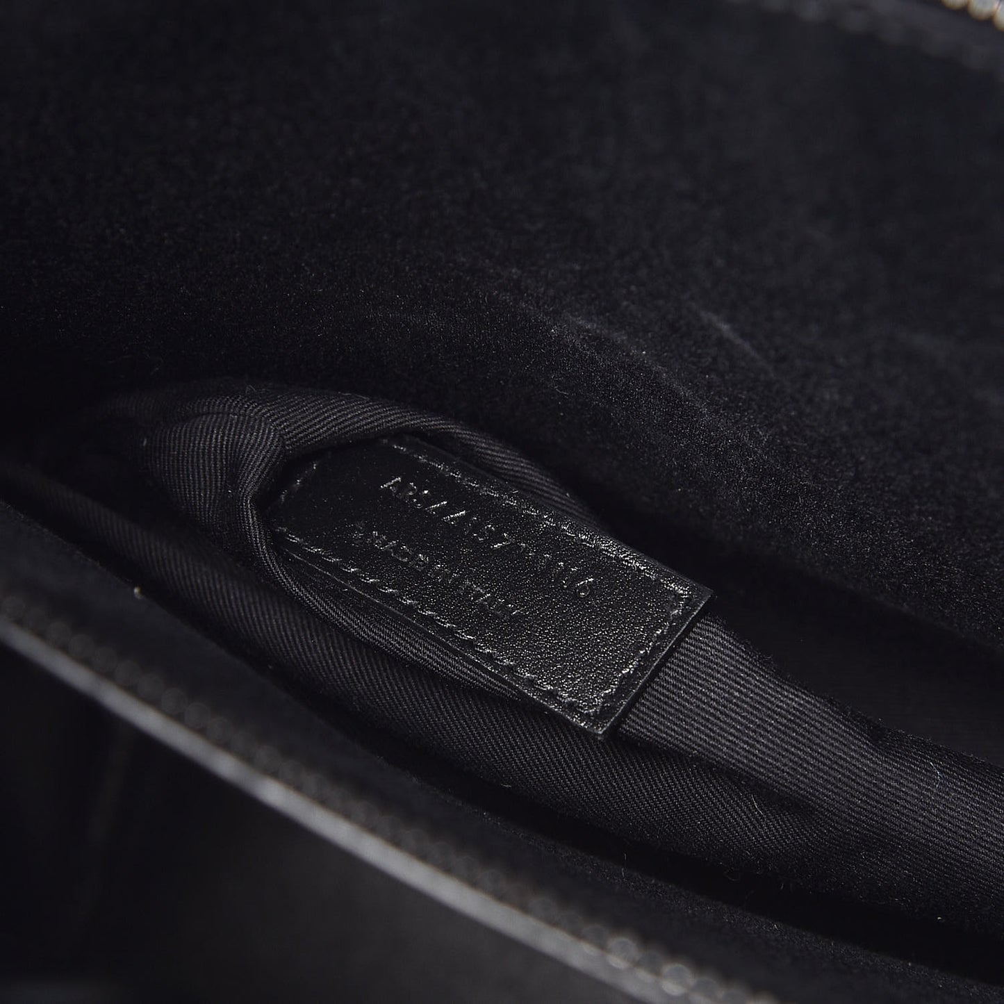 Grained Calfskin Large Sac De Jour Carryall Black