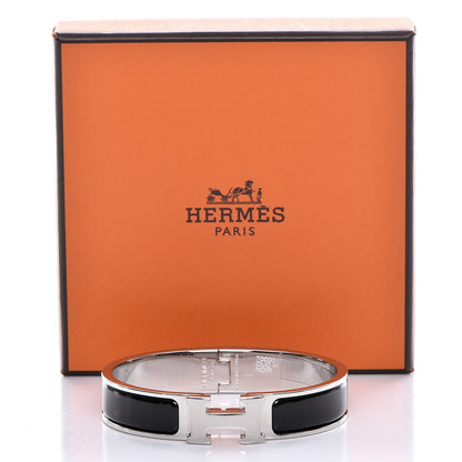 Hermes Enamel Narrow Clic Clac H Bracelet PM Black 5 of 5