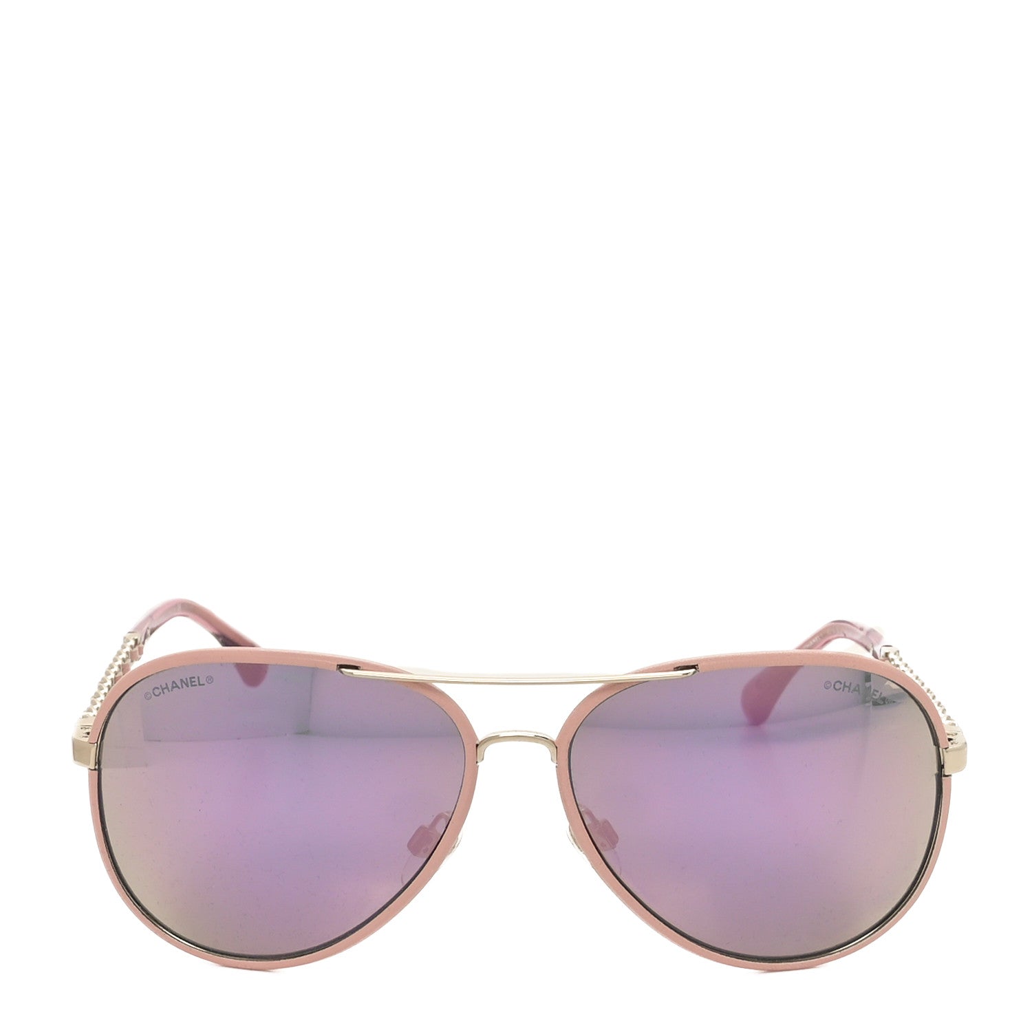 Chanel Pilot Winter Sunglasses 4219-Q Light Pink 2 of 7