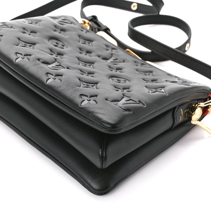 Louis Vuitton Lambskin Embossed Monogram Coussin BB Black 12 of 12