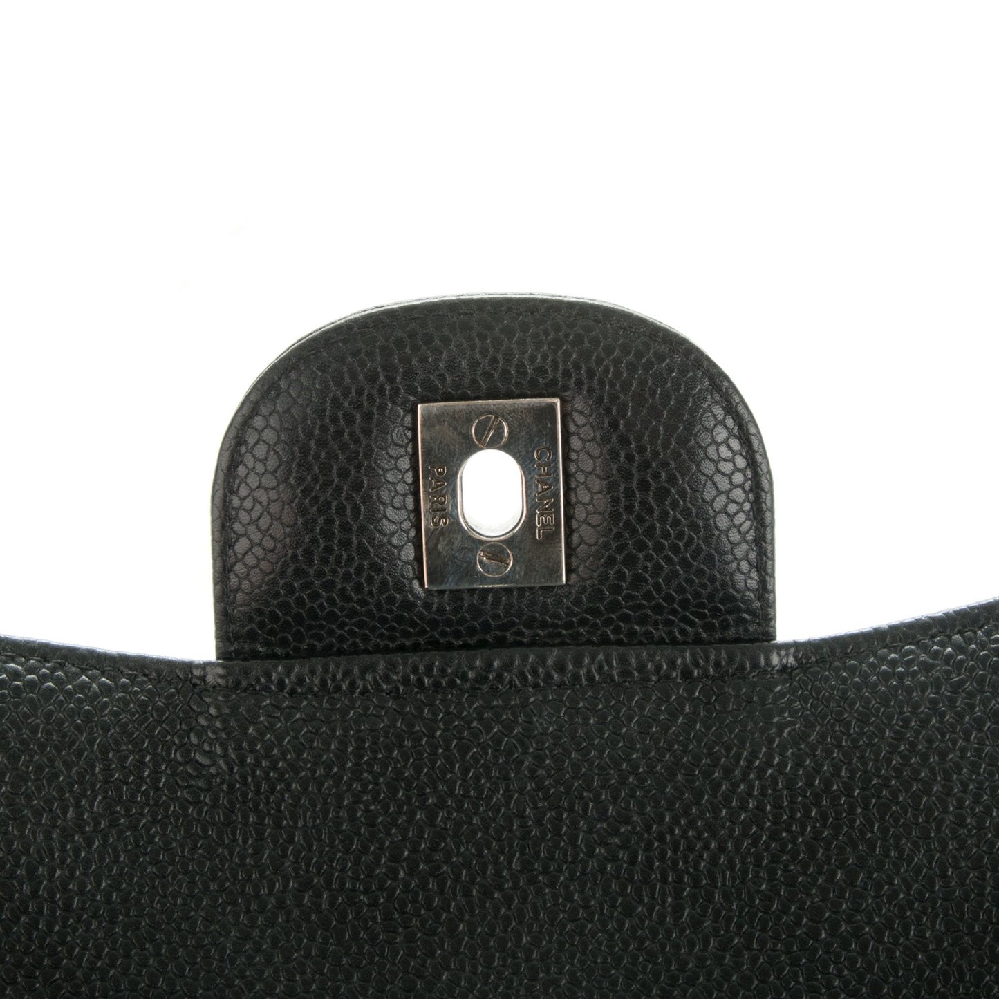 Caviar Quilted Jumbo Single Flap Black