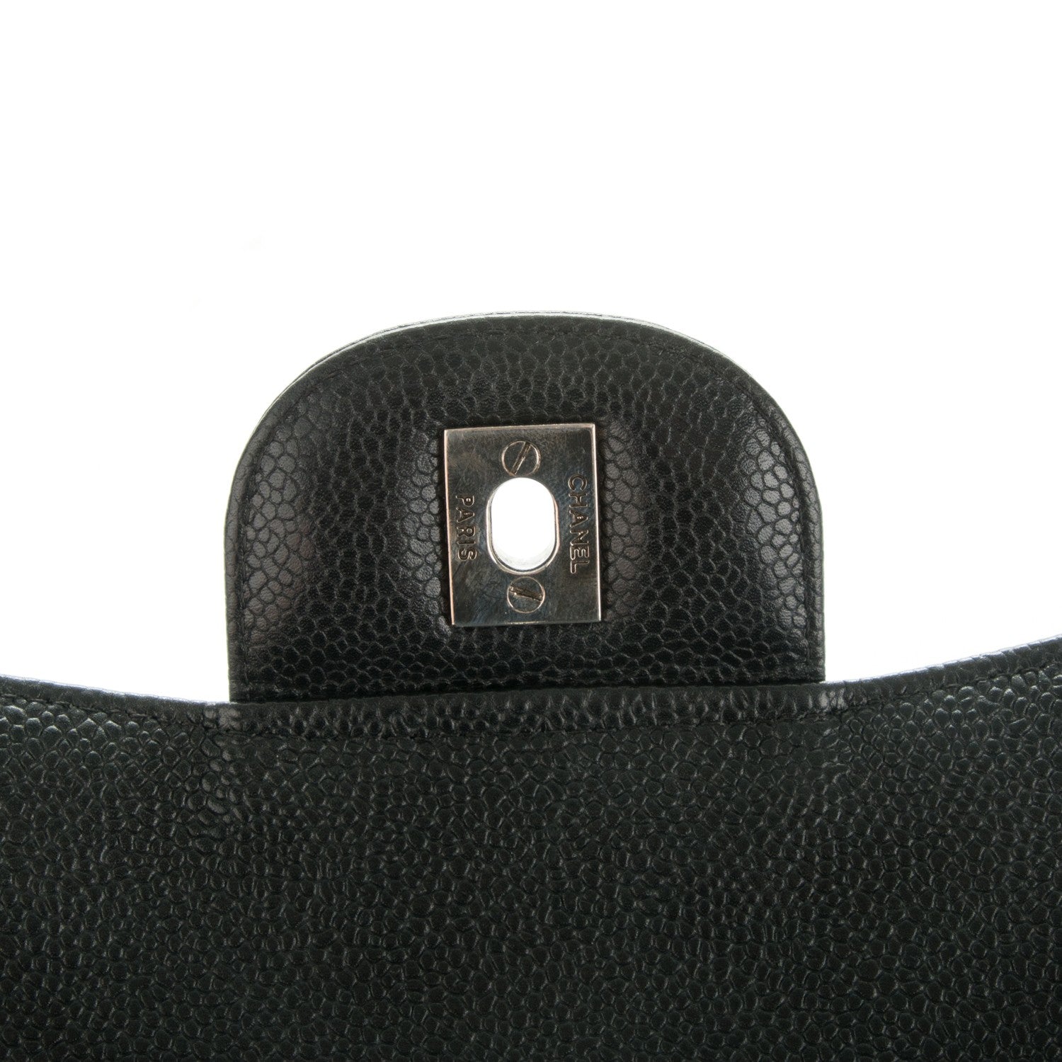 Chanel Caviar Quilted Jumbo Single Flap Black 5 of 9