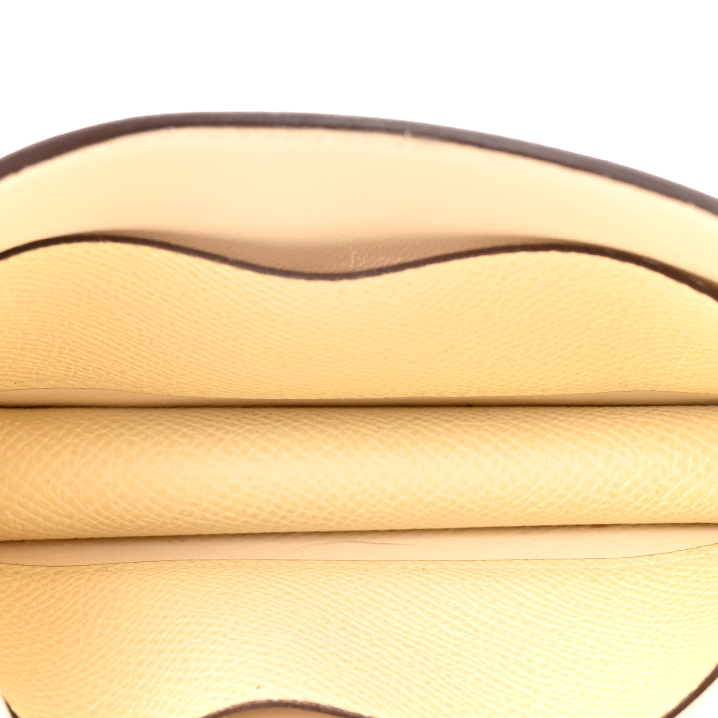 Epsom Enamel Constance Slim Wallet Nata Lime