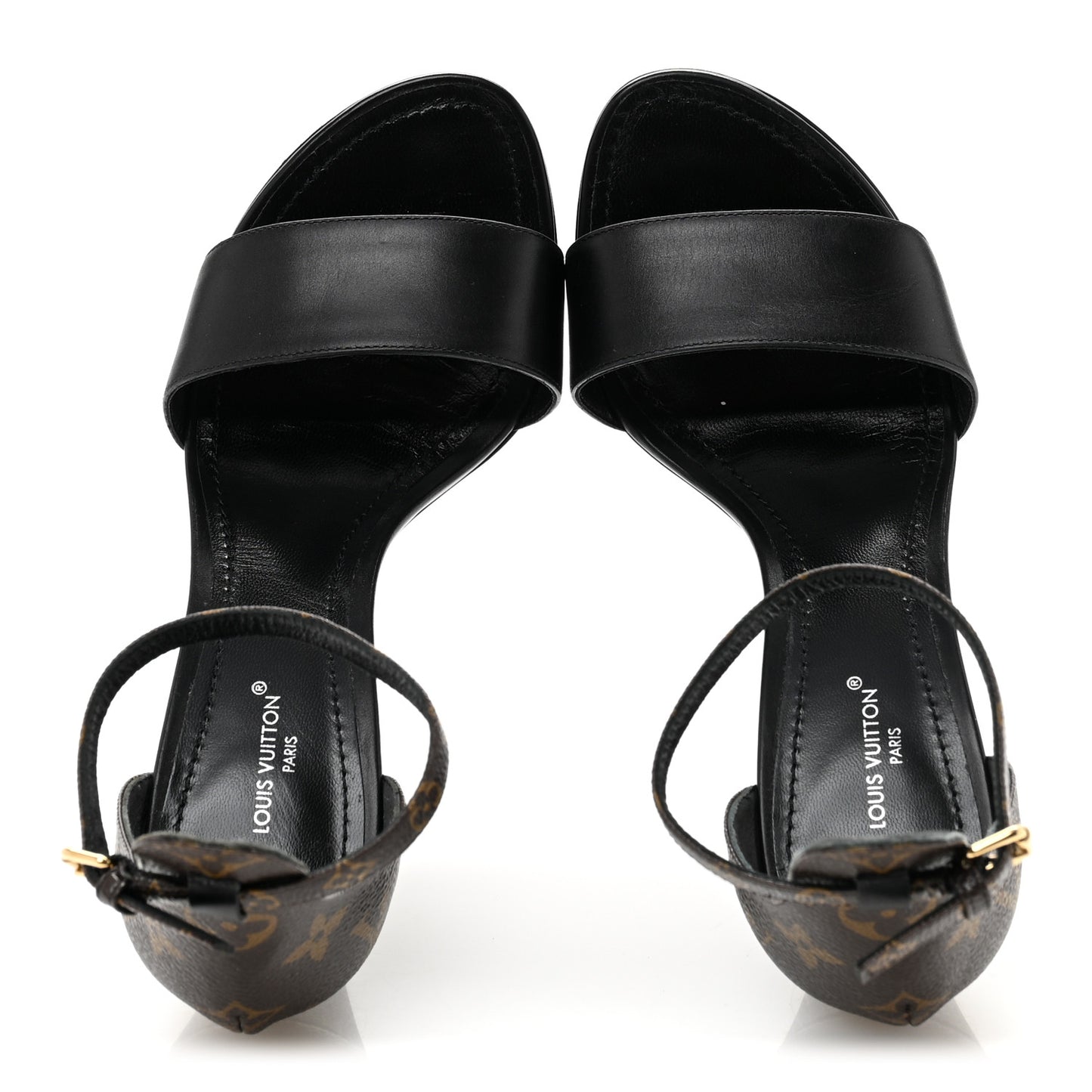 Monogram Afterglow Platform Sandals 37 Black
