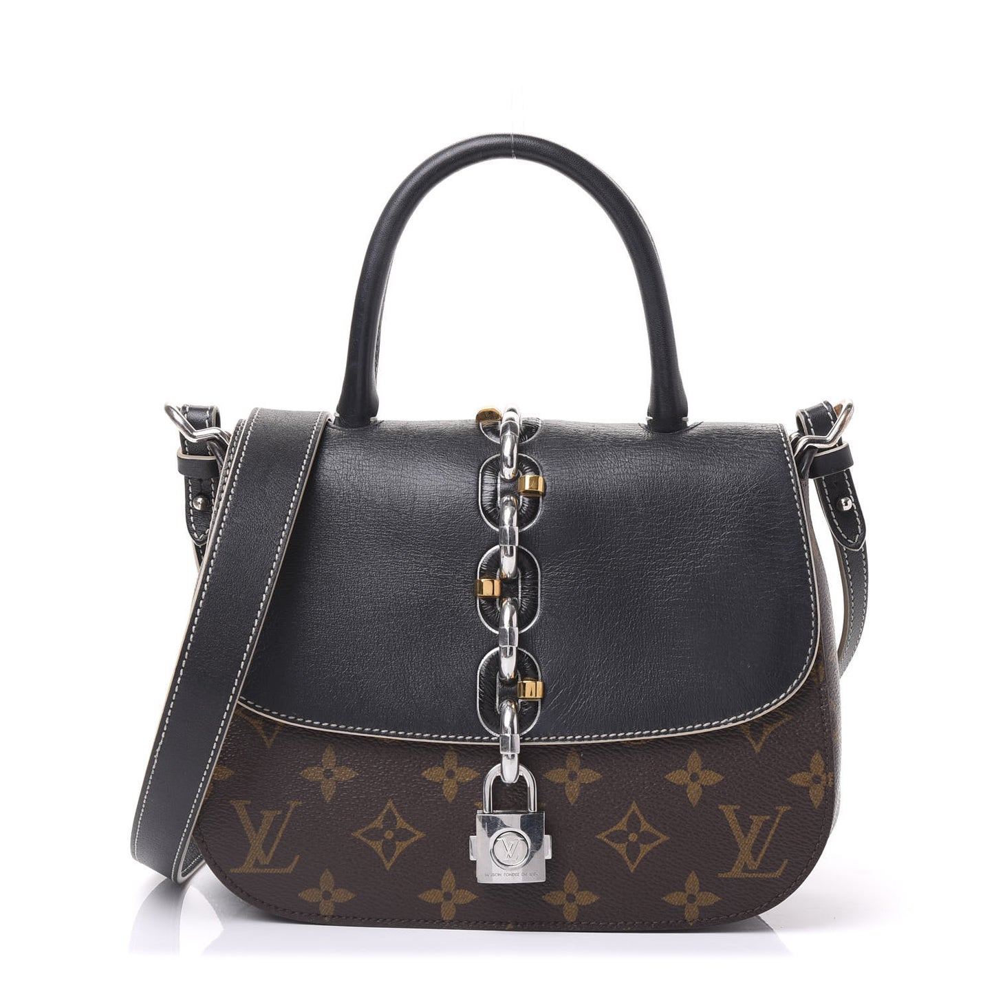 Calfskin Monogram Chain It Bag PM Black