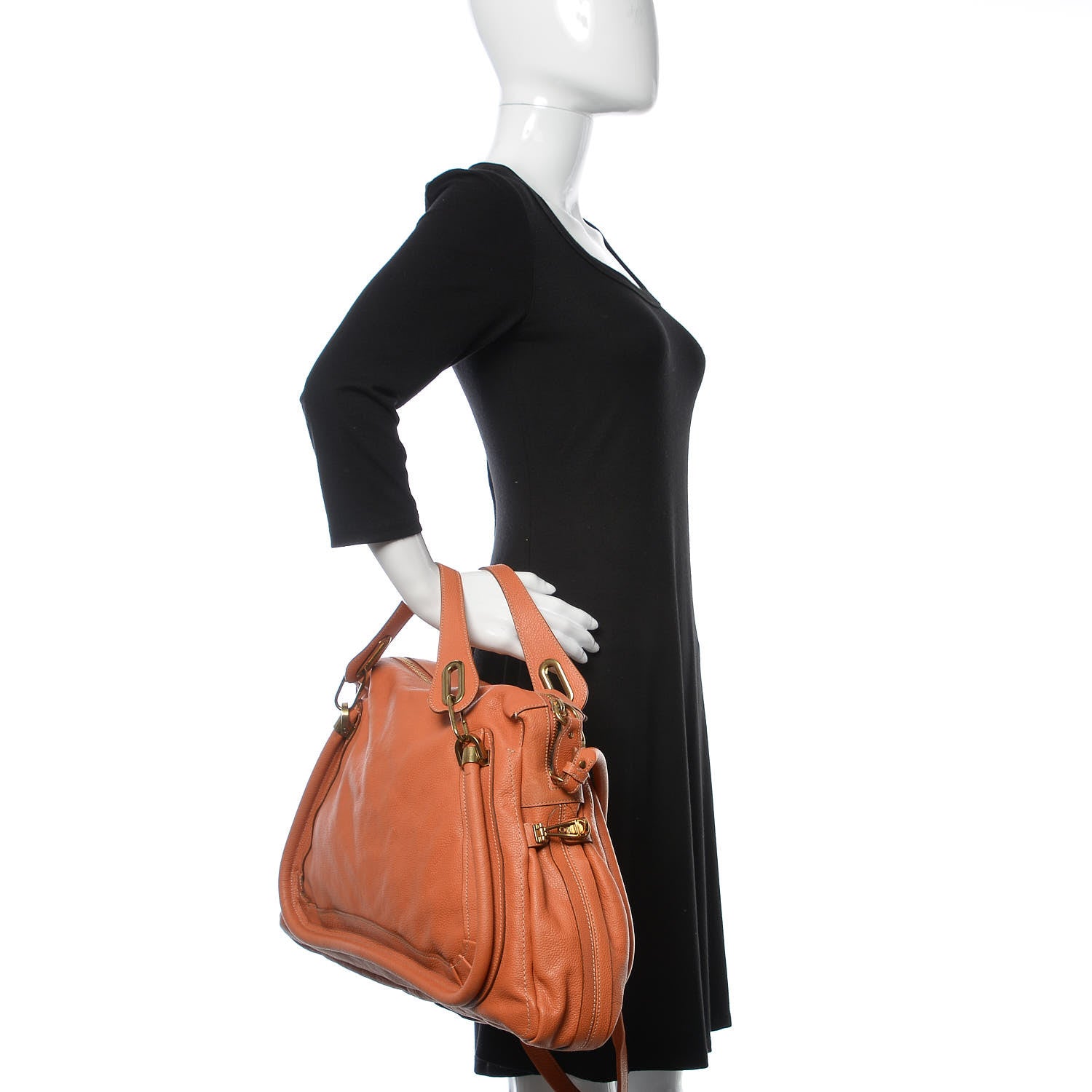 Chloe Calfskin Large Paraty Suntan 3 of 14