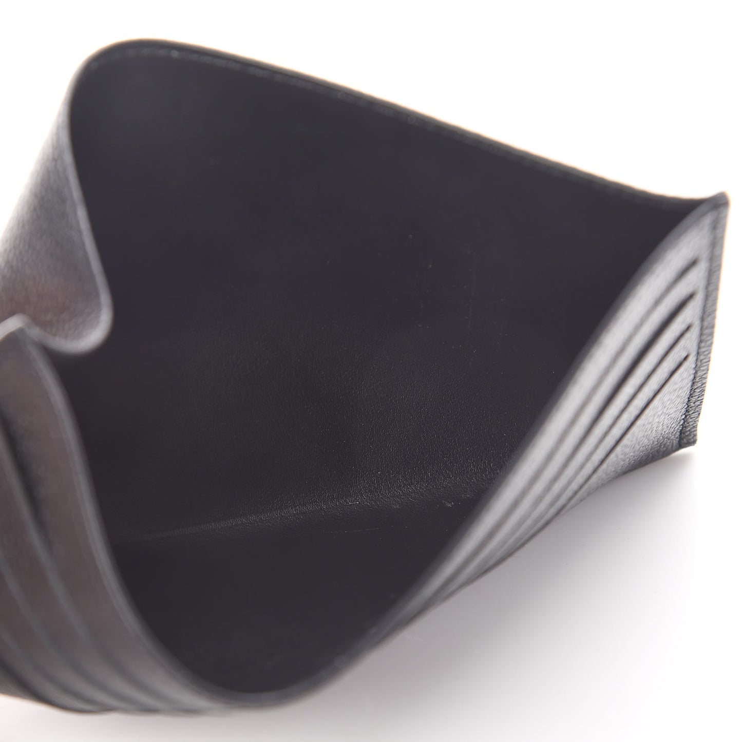 Calfskin Felicie Chain Wallet Card Holder Insert Black