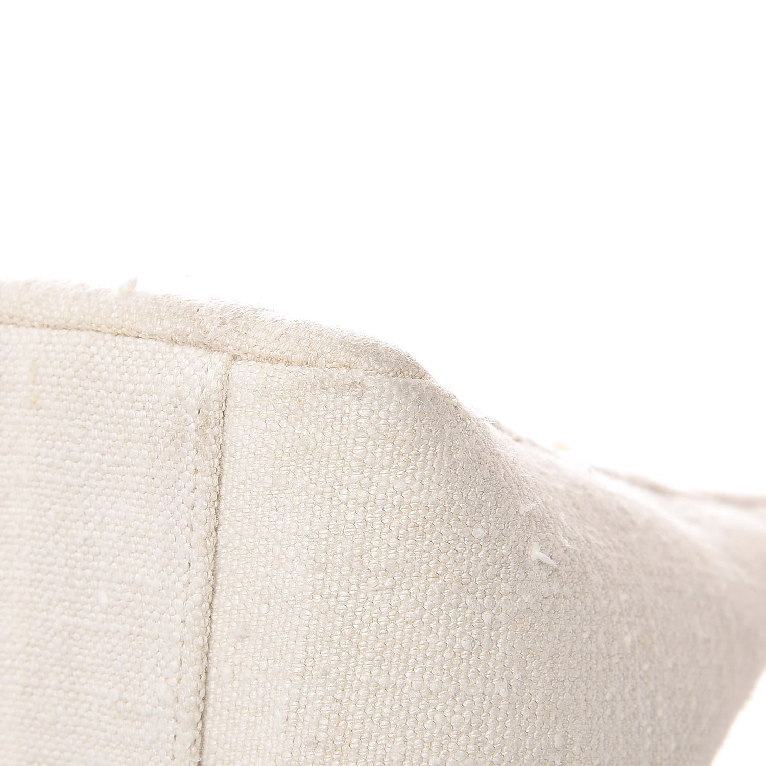 Chanel Linen Quilted CC Shopping Tote Beige 19 of 21