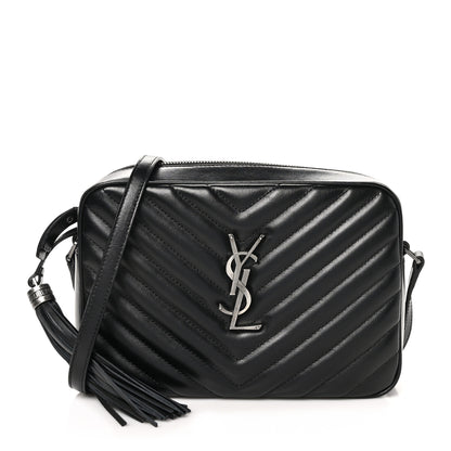 Saint Laurent Calfskin Matelasse Monogram Lou Camera Bag Black 1 of 11