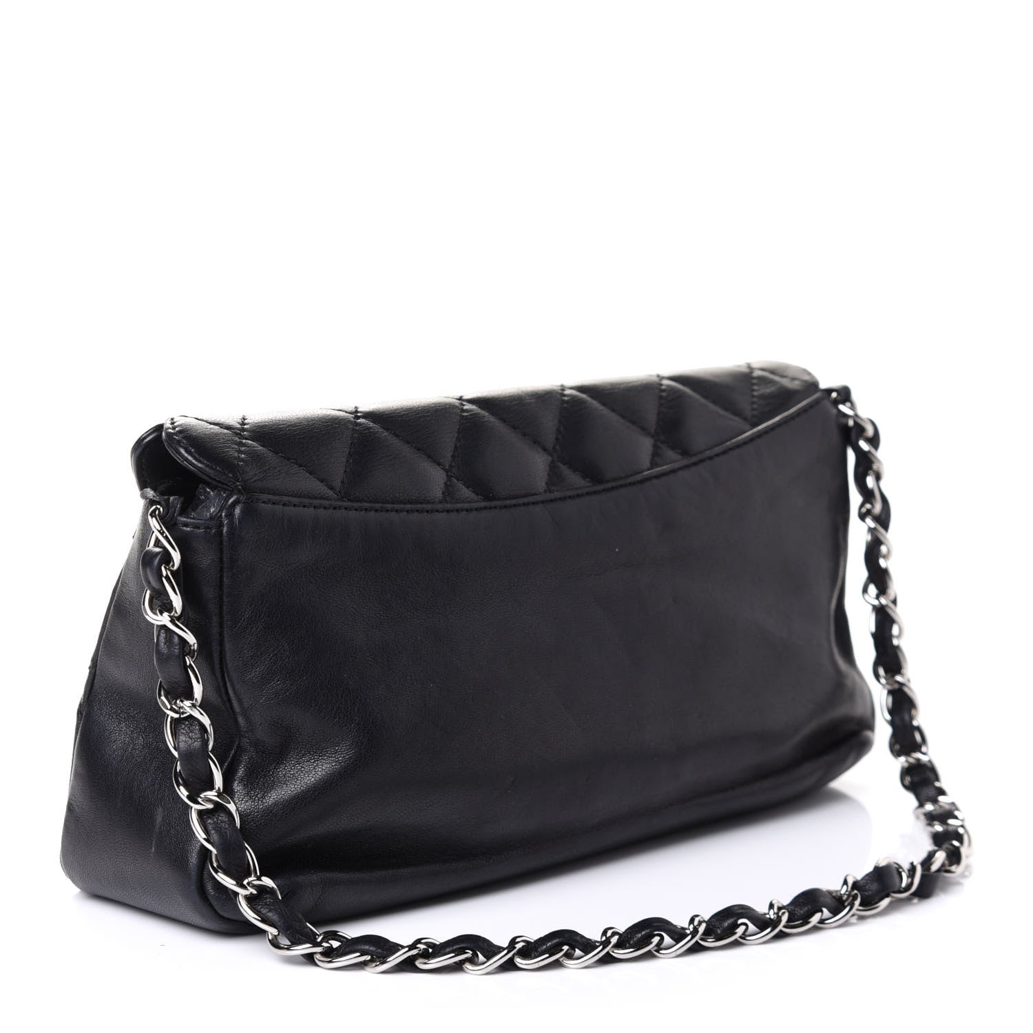 Chanel Lambskin Quilted CC Turnlock Flap Shoulder Bag Black 2 of 10