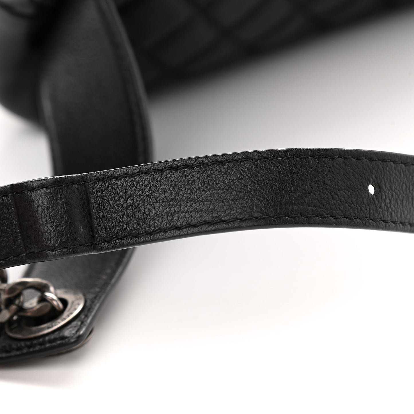 Calfskin Quilted Waist Bag Black